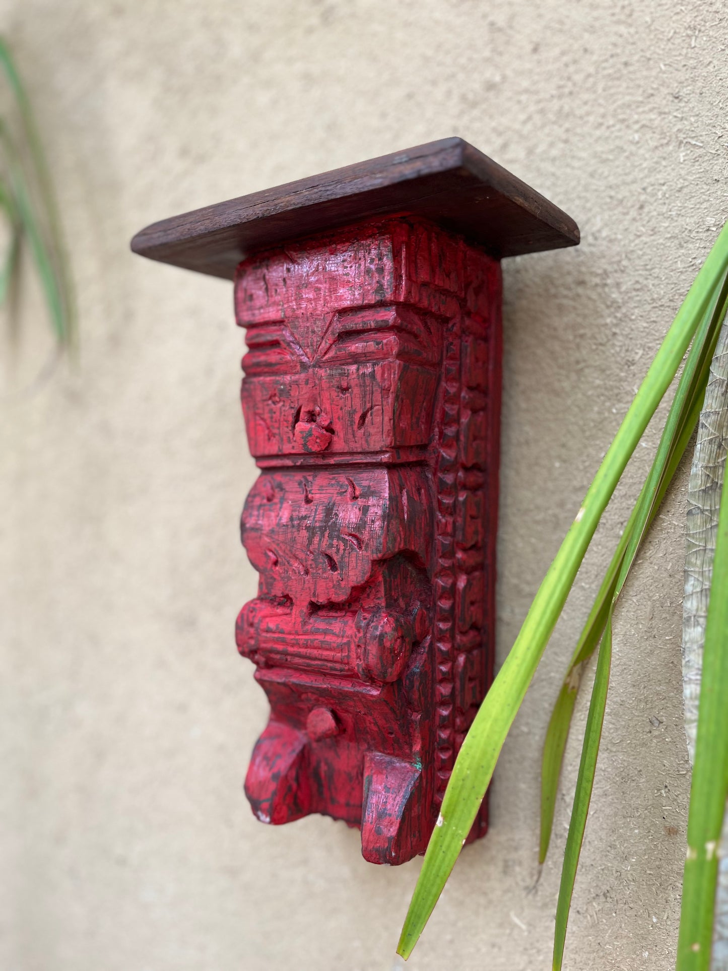 Old Wall Hand Carved Bracket