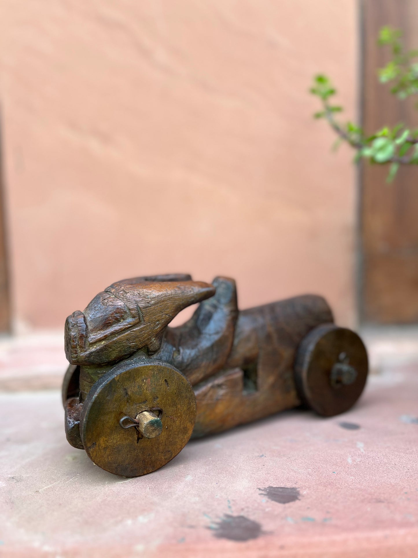 Vintage Wooden Nandi