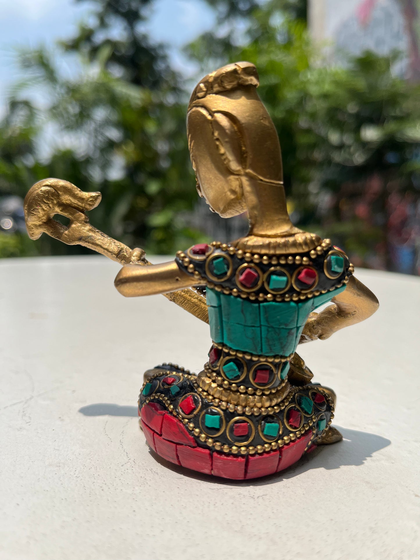 Brass Decorative Sitting musician