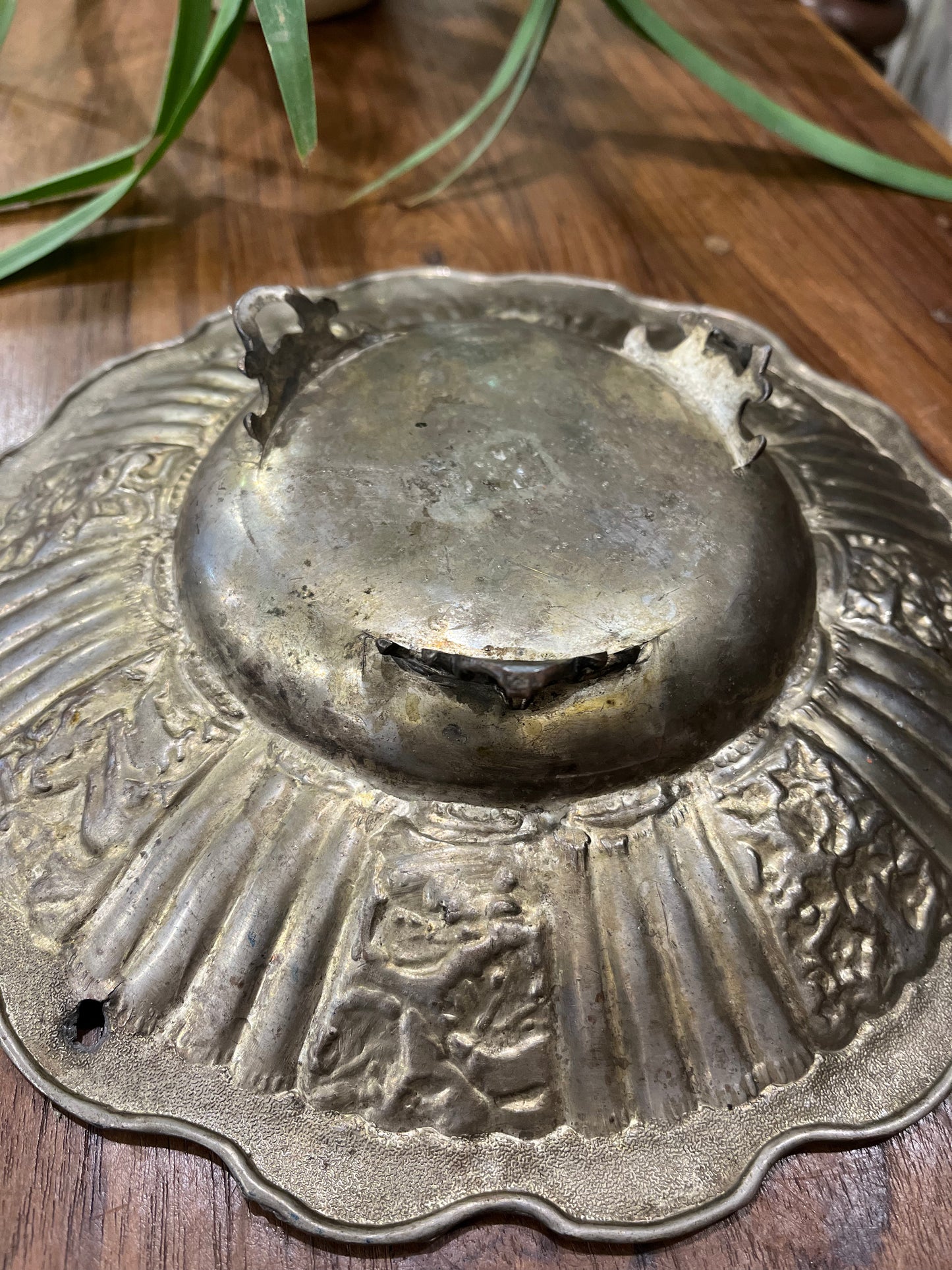 Vintage Silver Decorative Plate