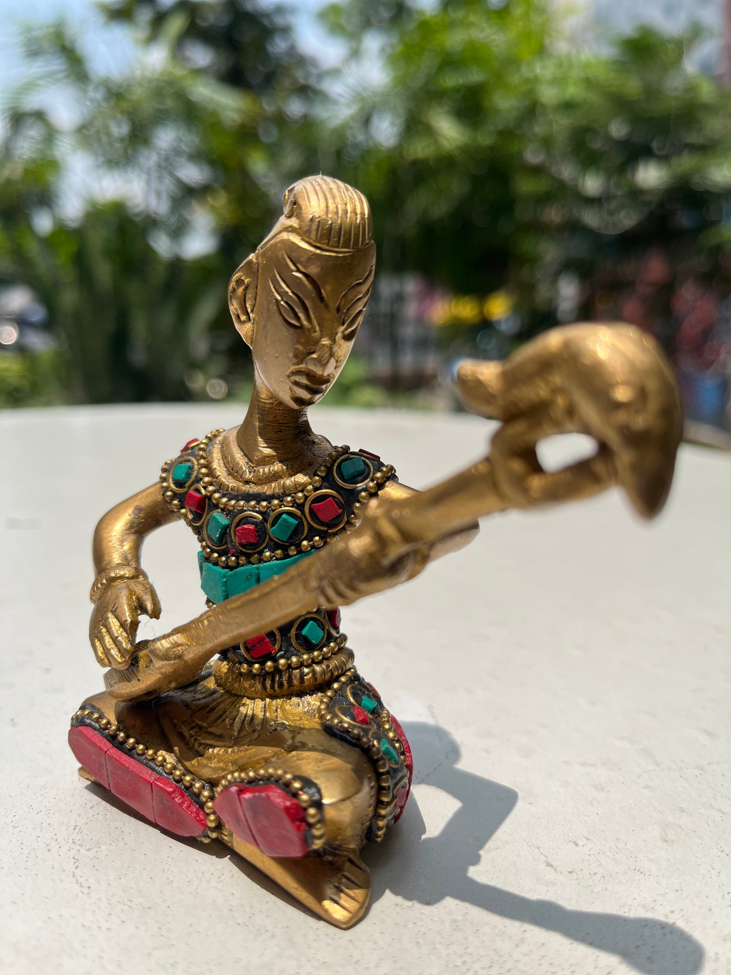 Brass Decorative Sitting musician