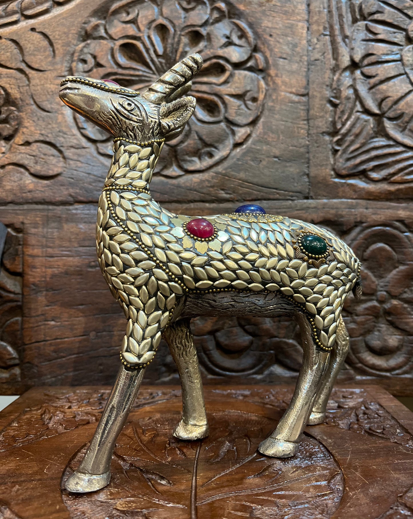 White Metal Deer