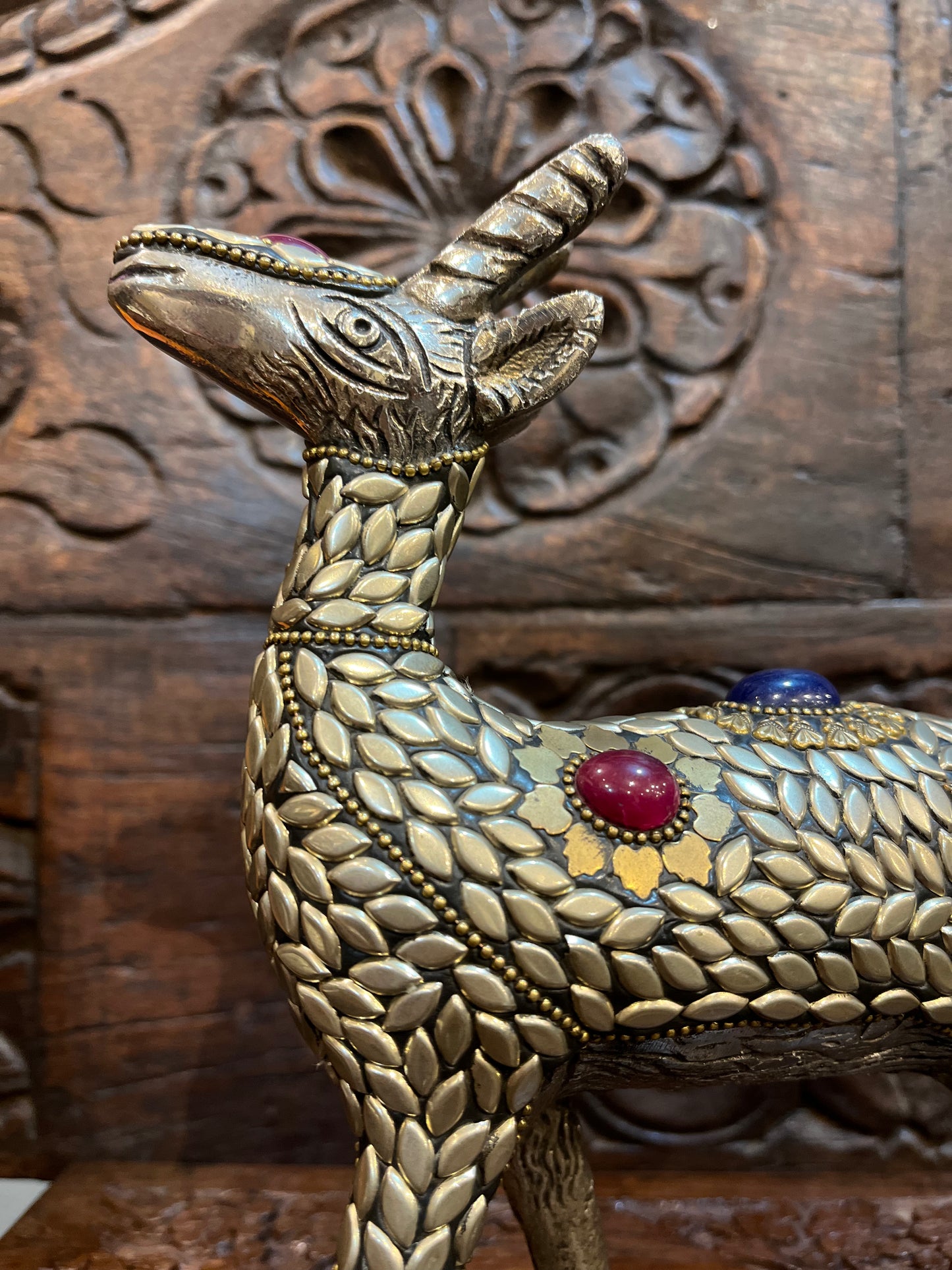 White Metal Deer