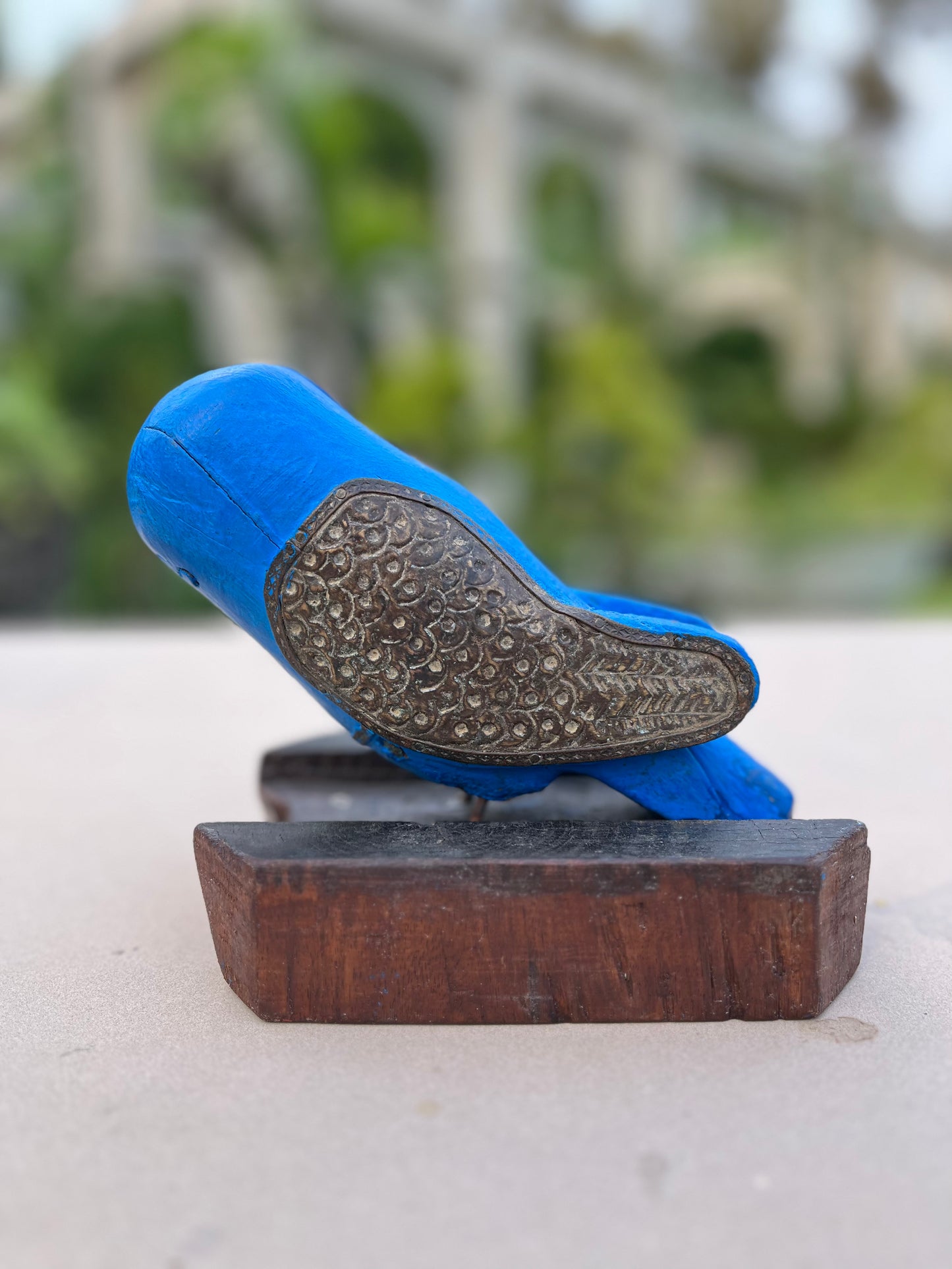 Wood Owl in Mystic Blue