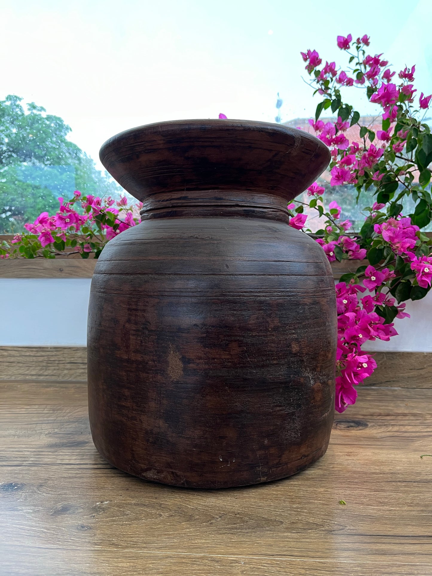 Vintage Wooden Pot
