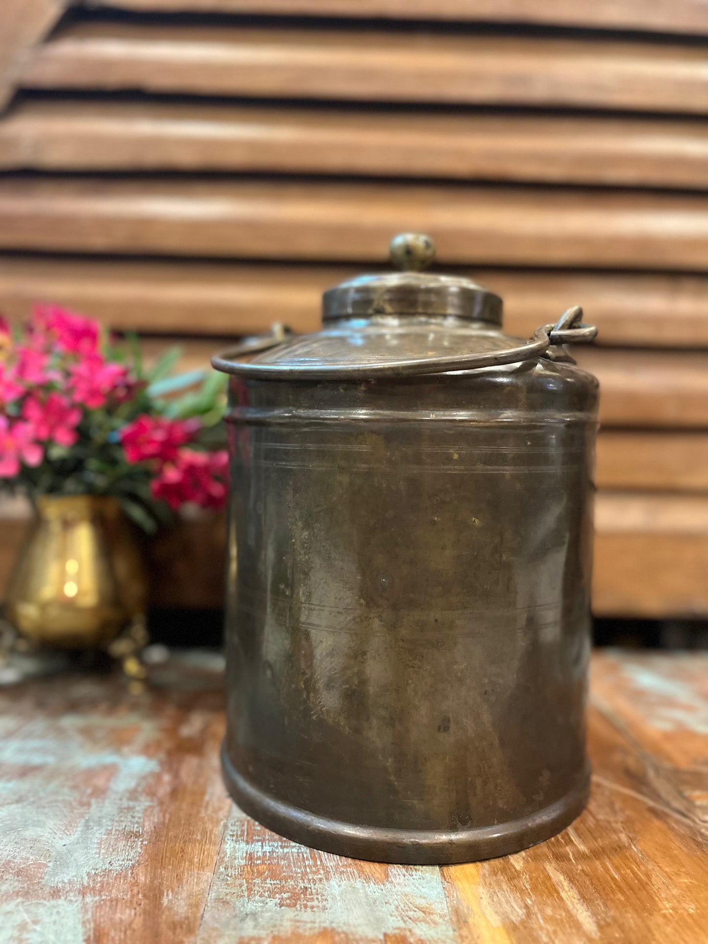 Brass Vintage Milk Container Pot