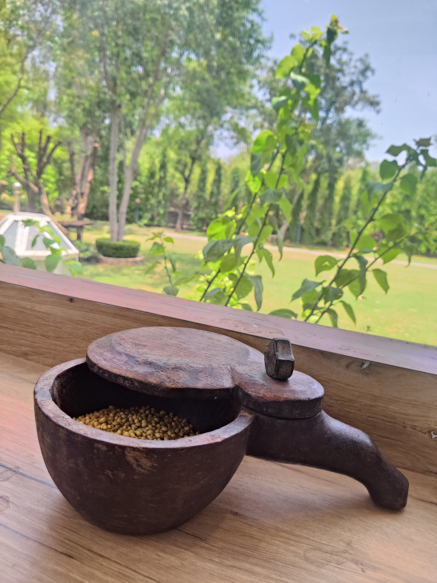 Vintage Wooden Spice Box