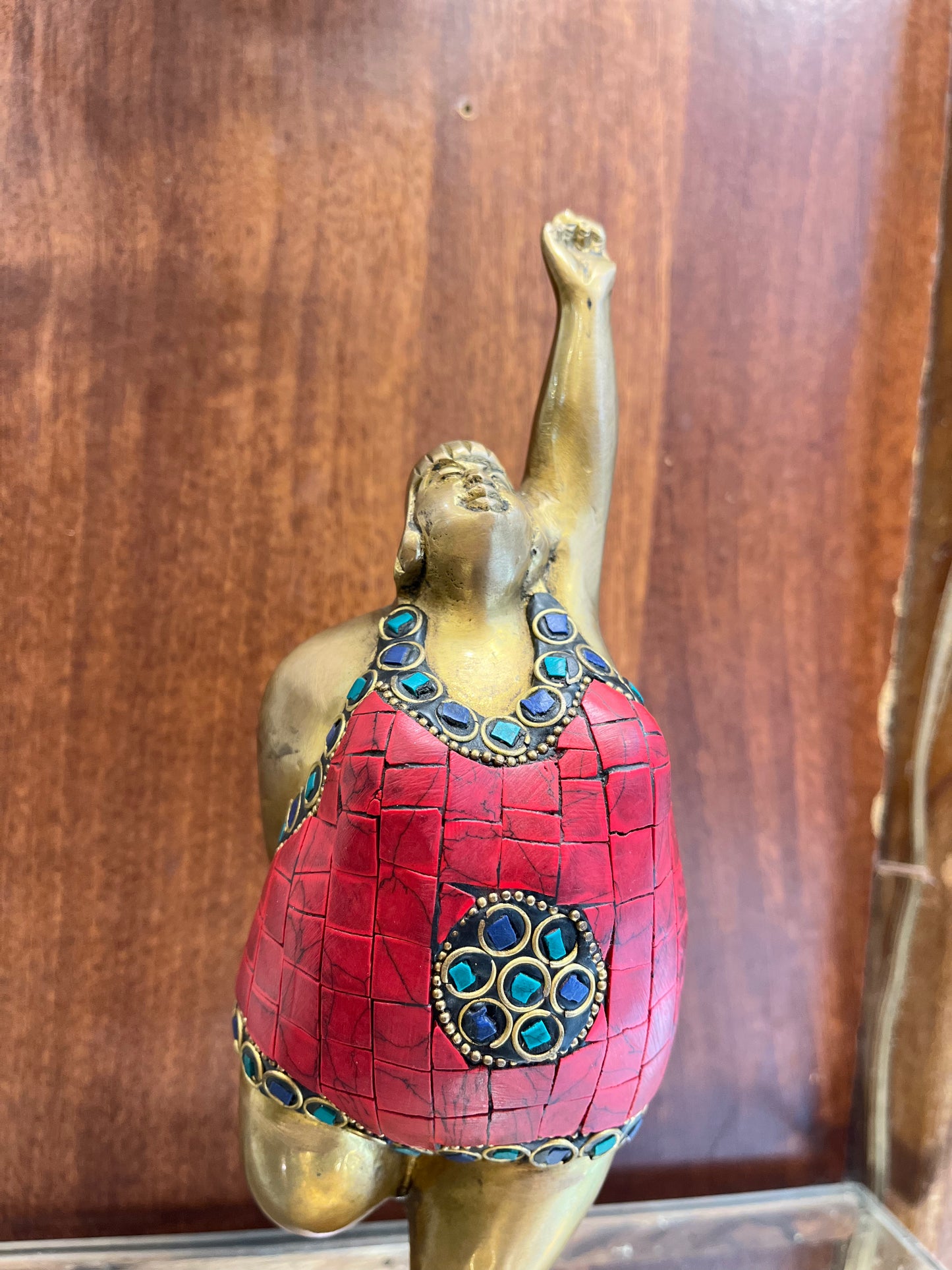 Brass Yogasan lady