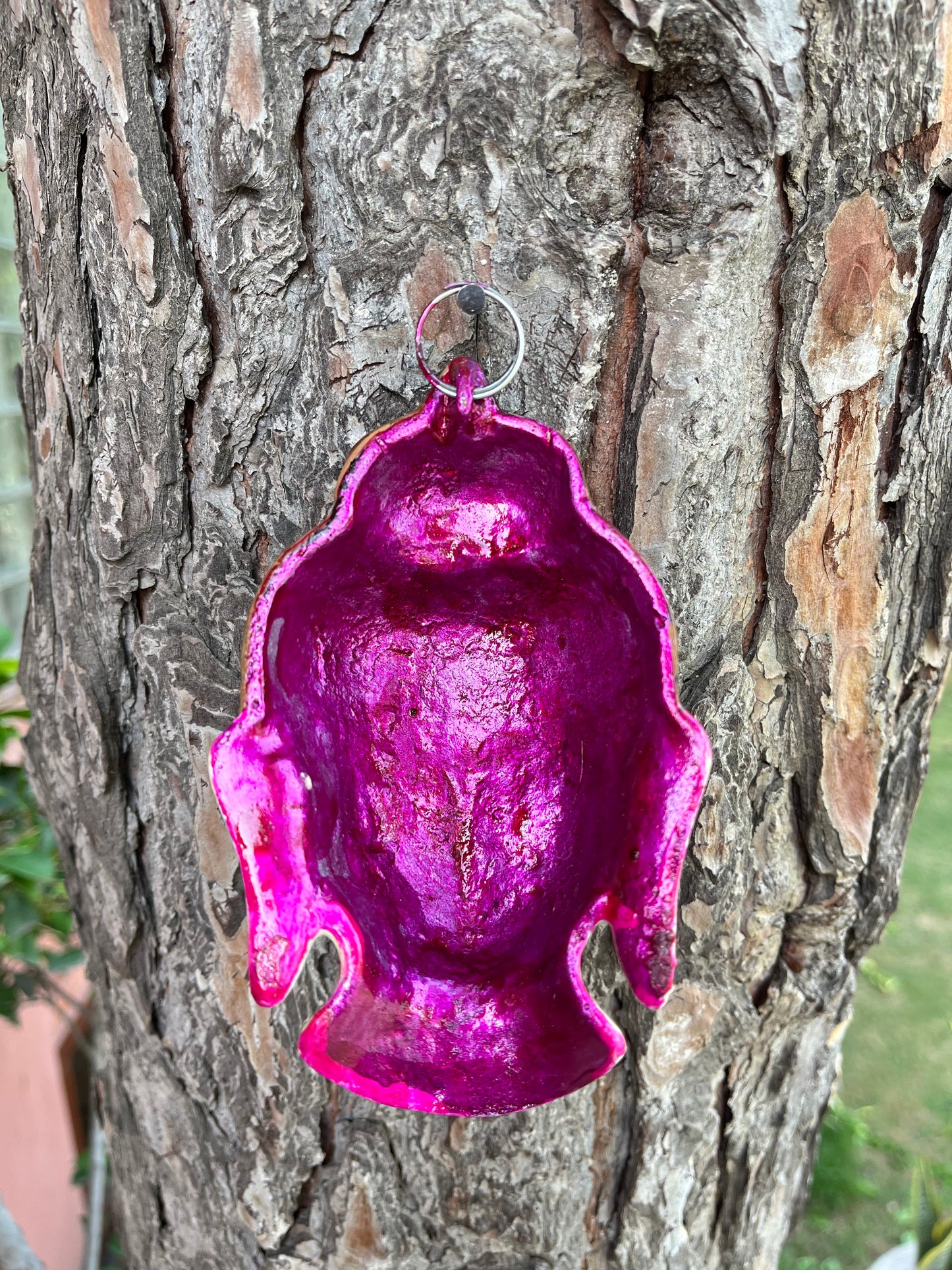 Metal Budha Wall Face