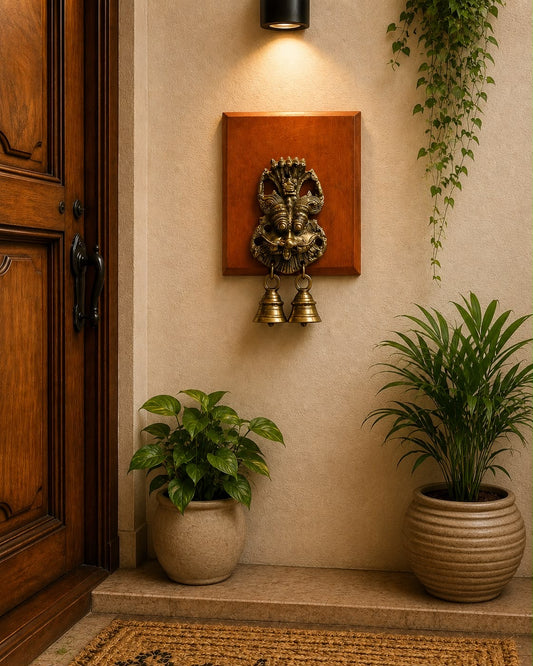 Orange Wall Devil Mask