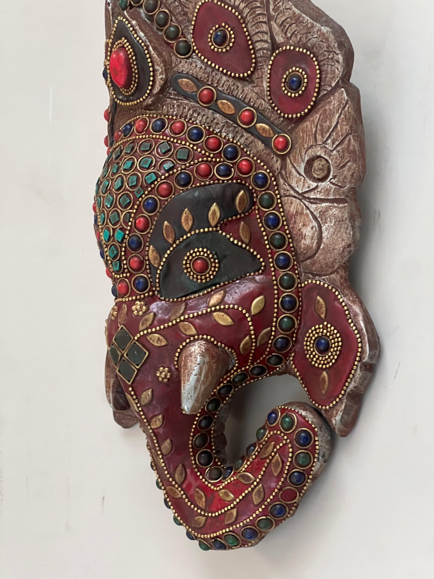 Aluminium Lord Ganesha Mask ￼