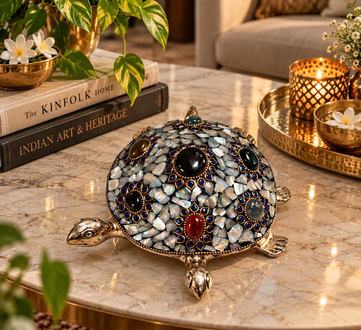 Metal Stone Tortoise ￼