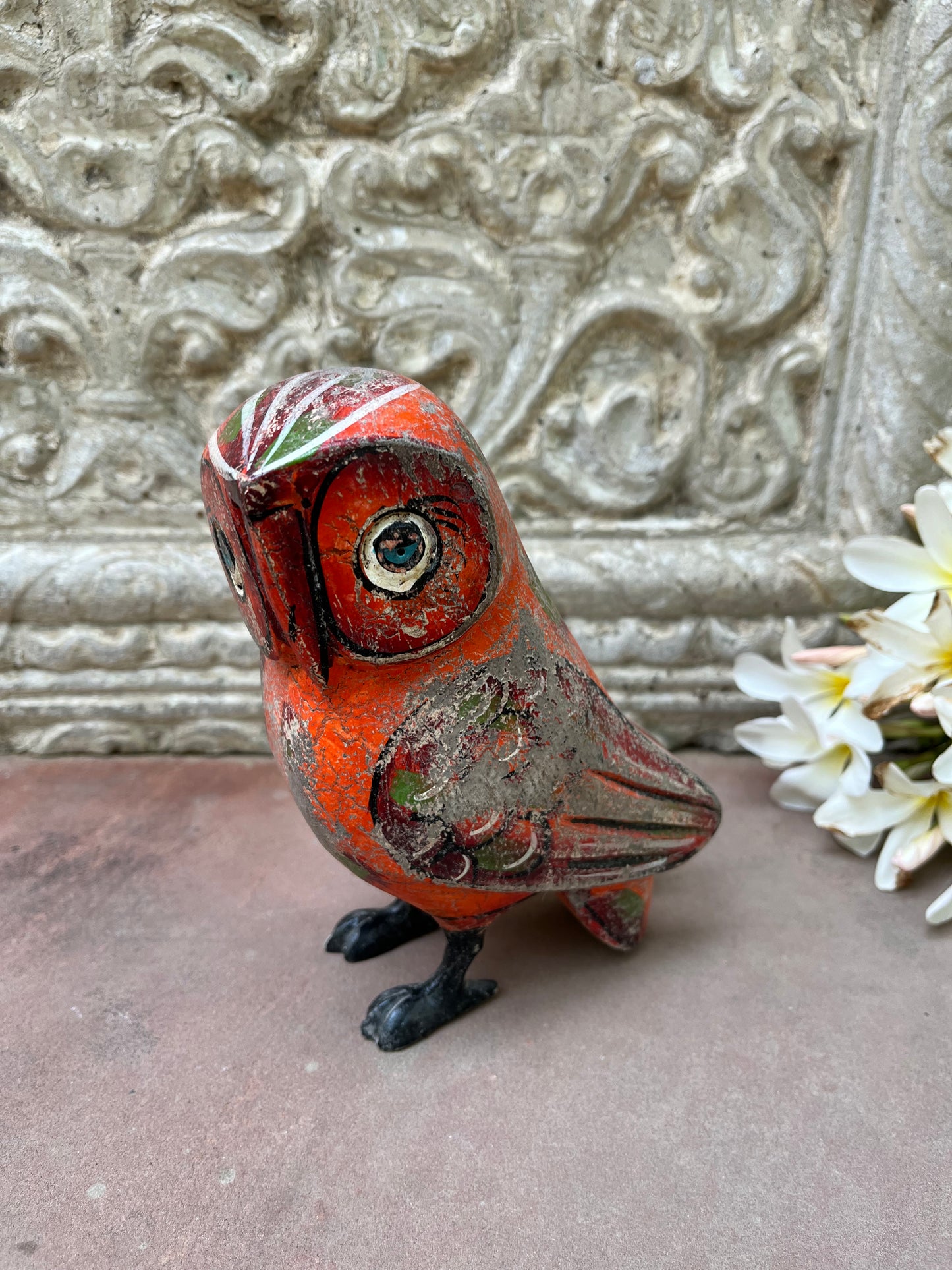 Wood Painted Owl