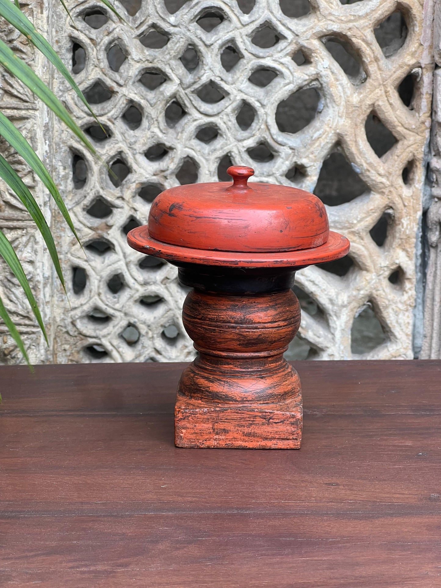 Old Lacquer Wood Box