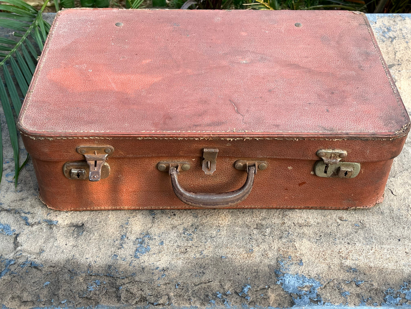 Leather suitecase