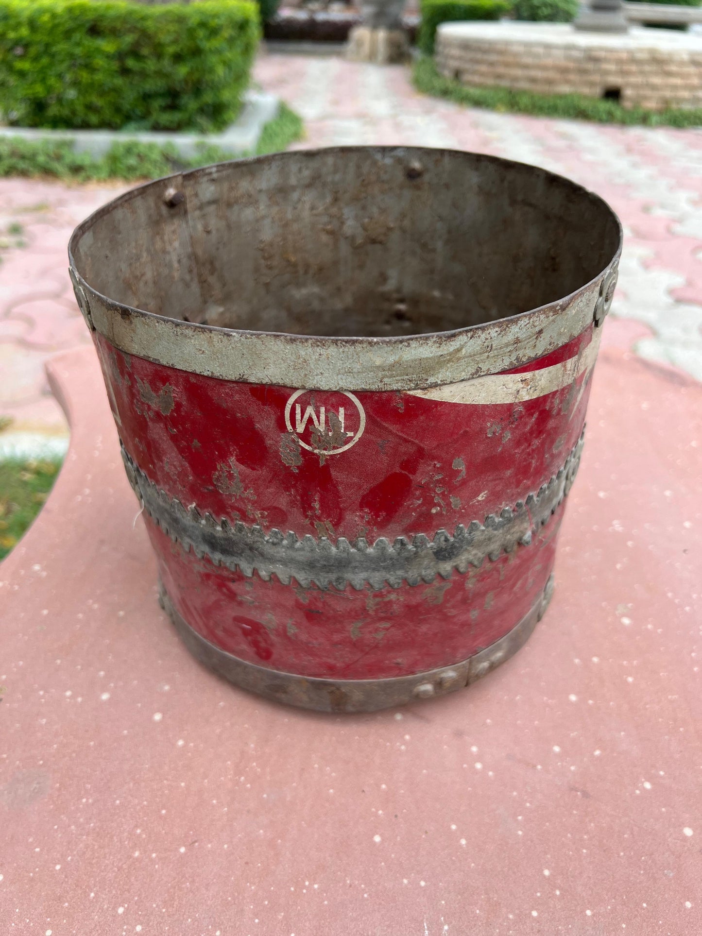 Old Iron Flower Planter