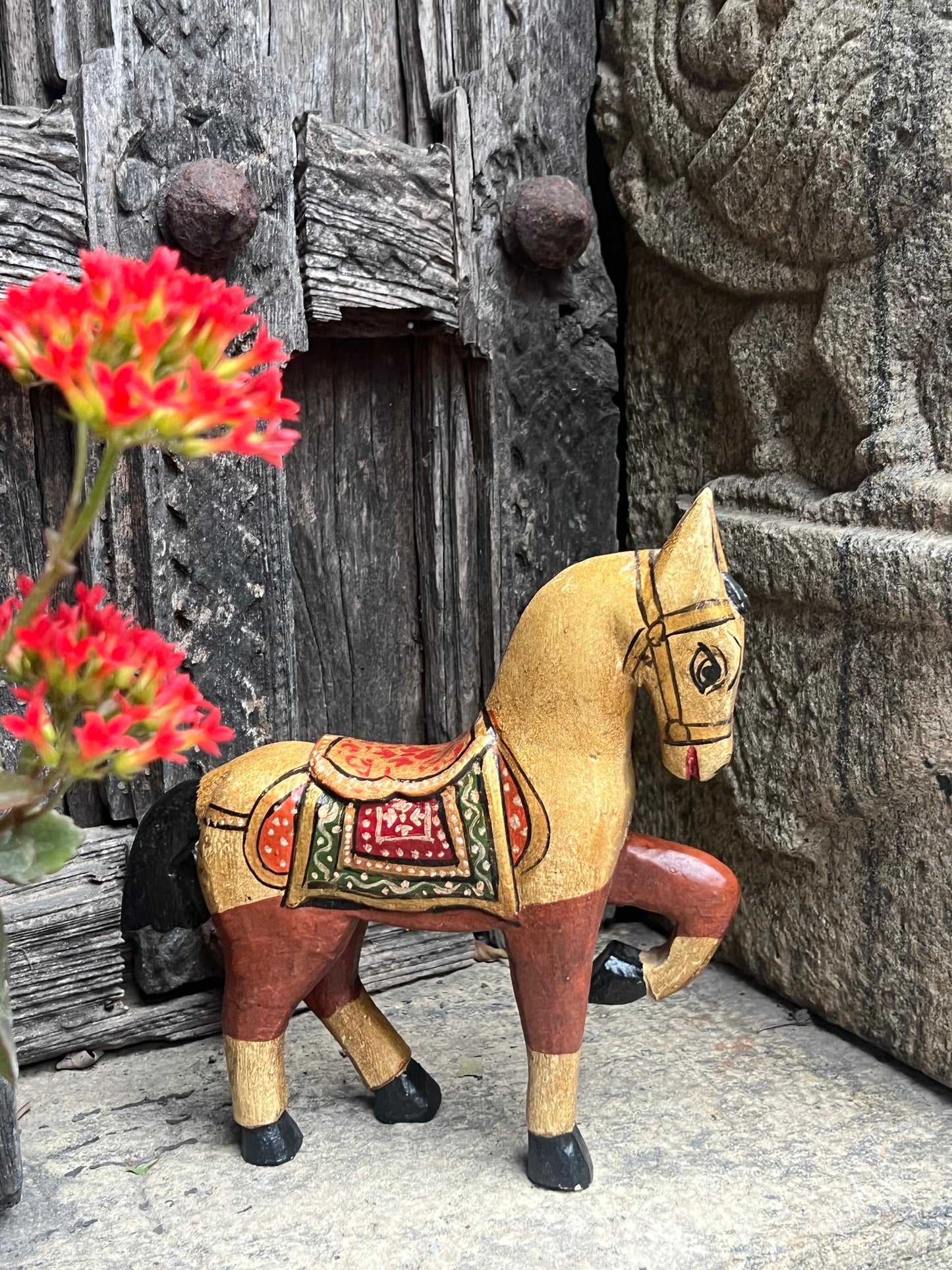 Hand Painted Jumping Horse