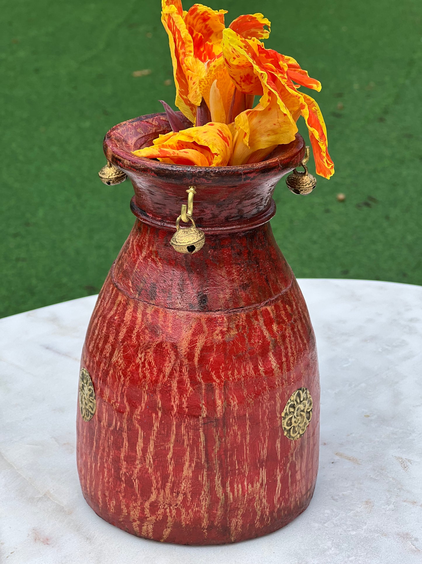 Wood Decorative Colour Pot