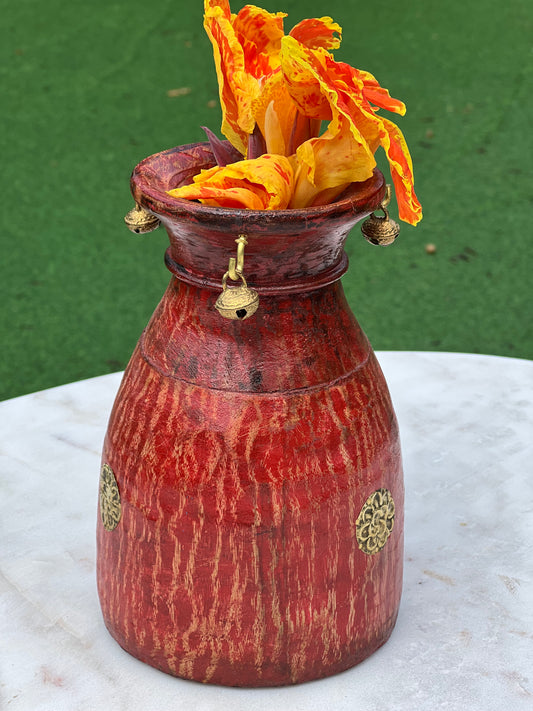 Wood Decorative Colour Pot