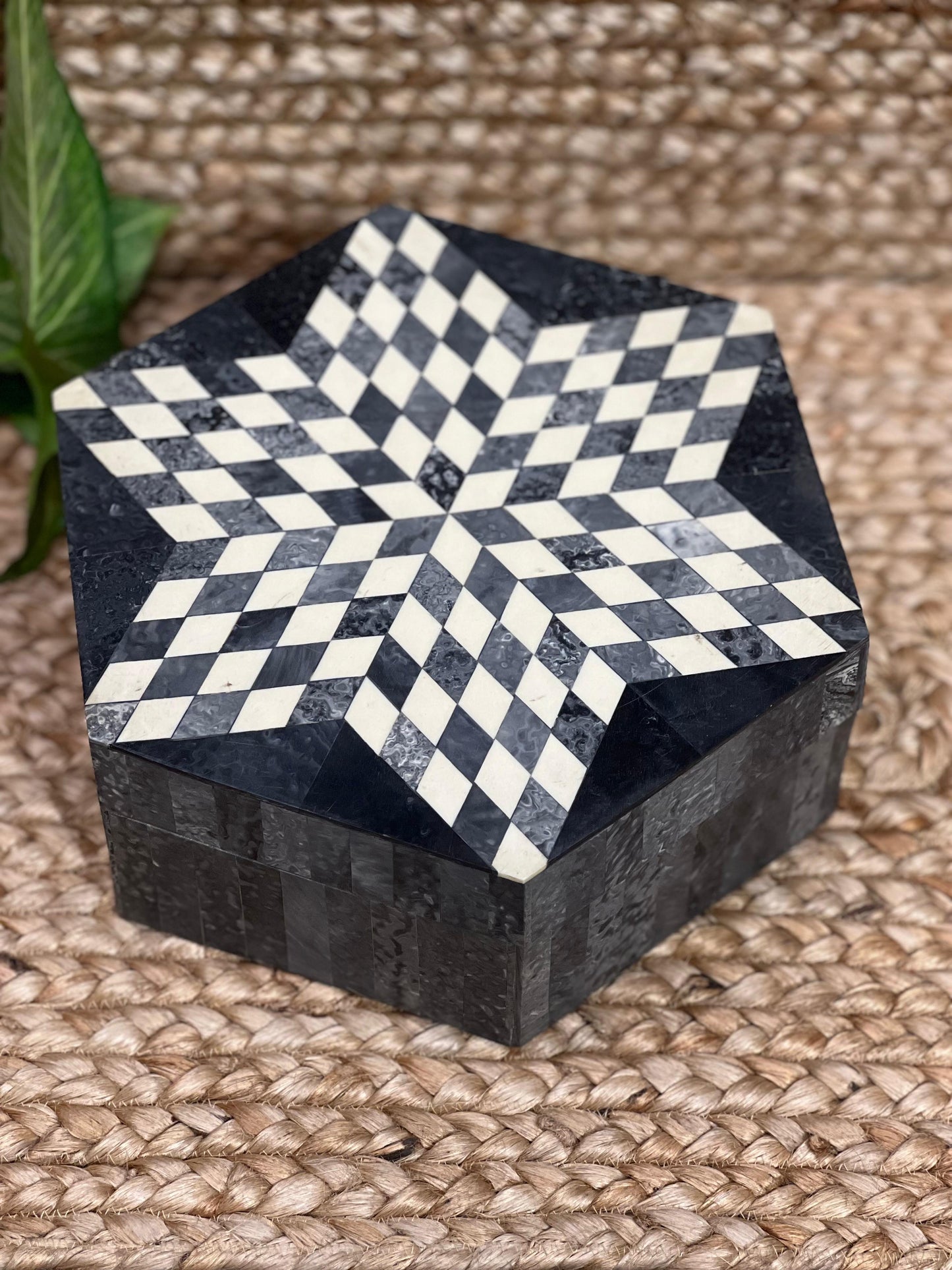 Star Design Bone Box