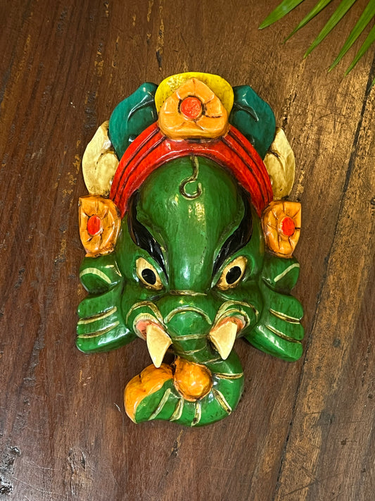 Wood Ganesha mask