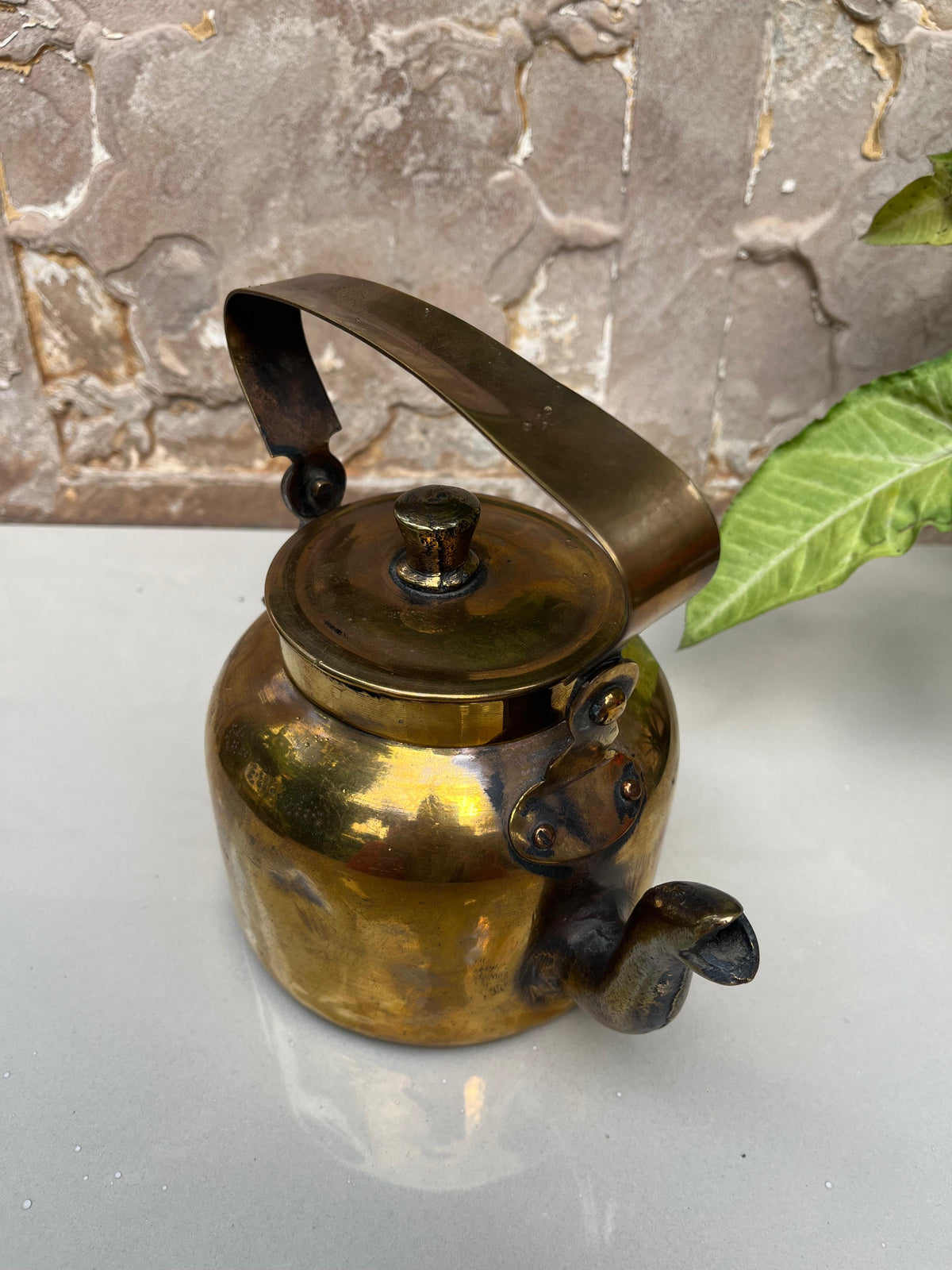 Vintage Brass Tea kettle ￼