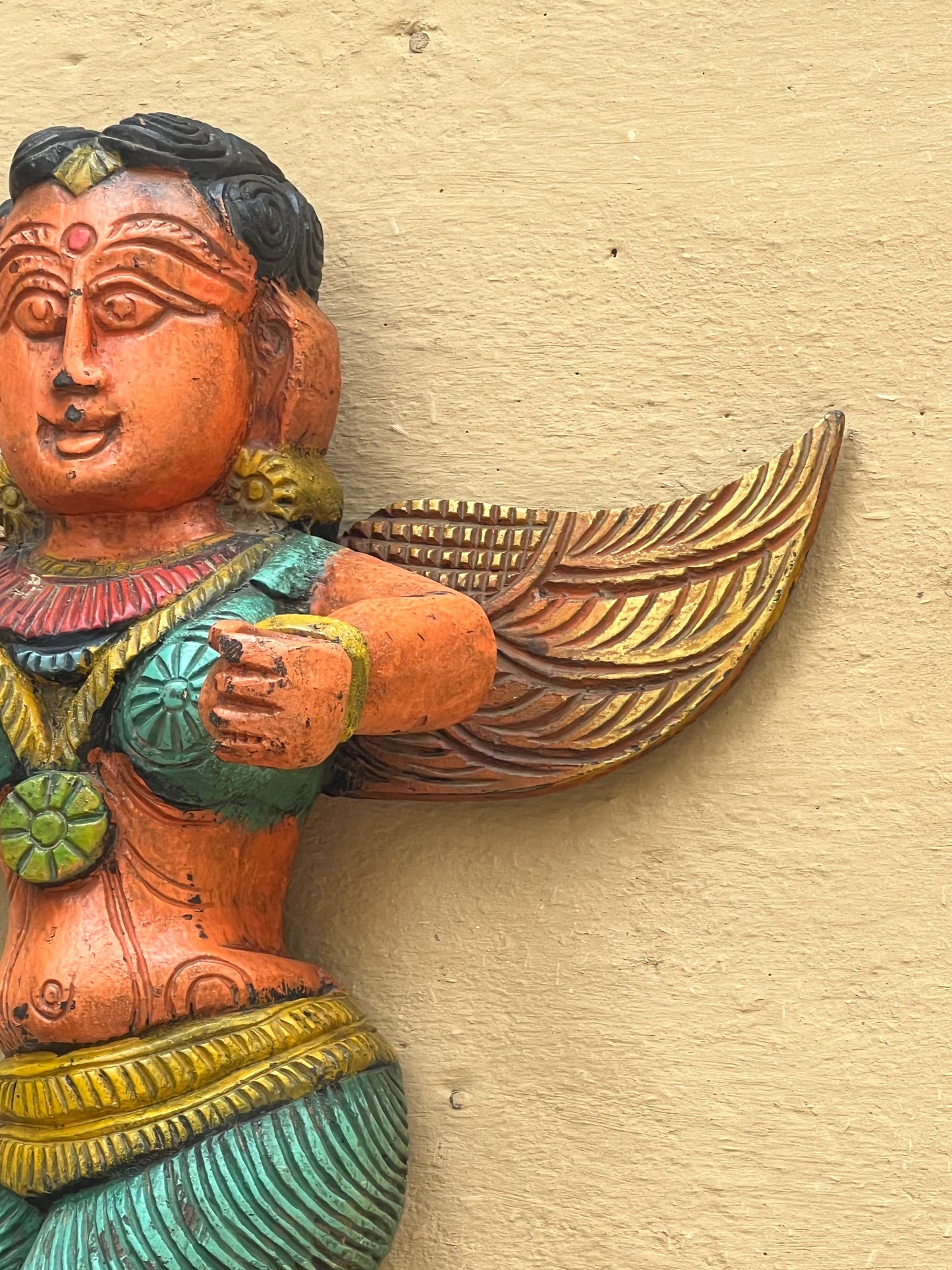Wooden Angel Painted ￼