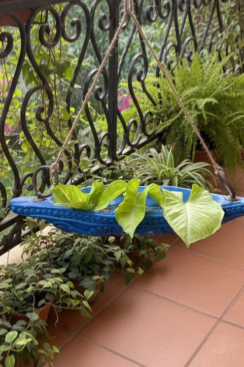 Wood Terocotta Boat Planter