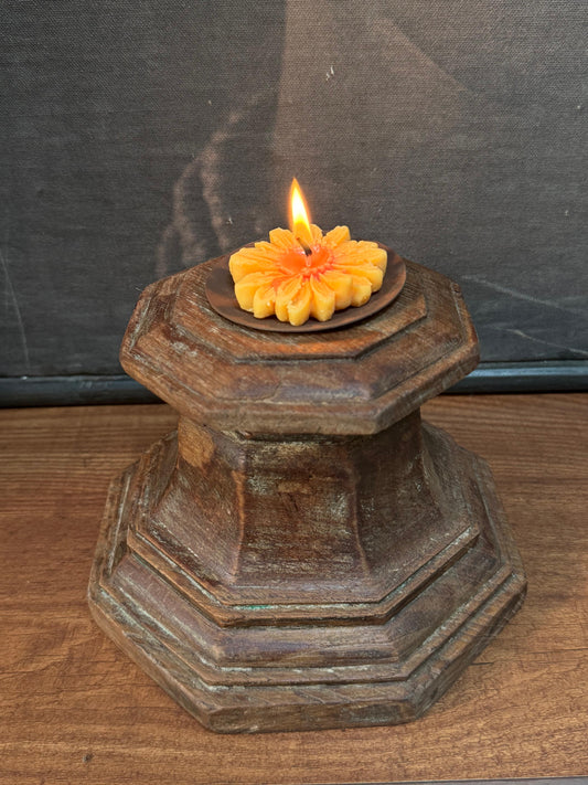 Wood Vintage Candle Stand