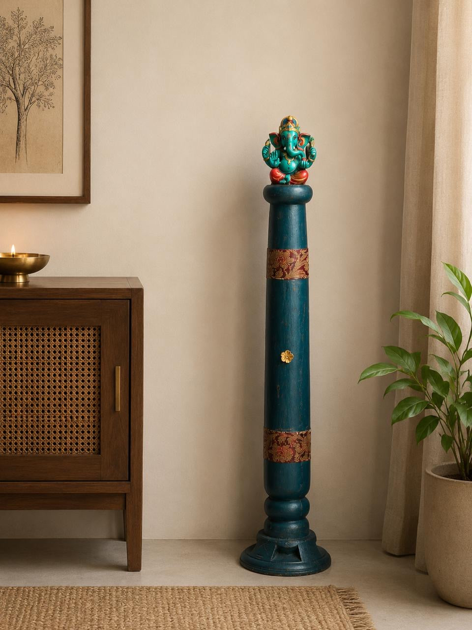 Wooden Ganesha Decorative