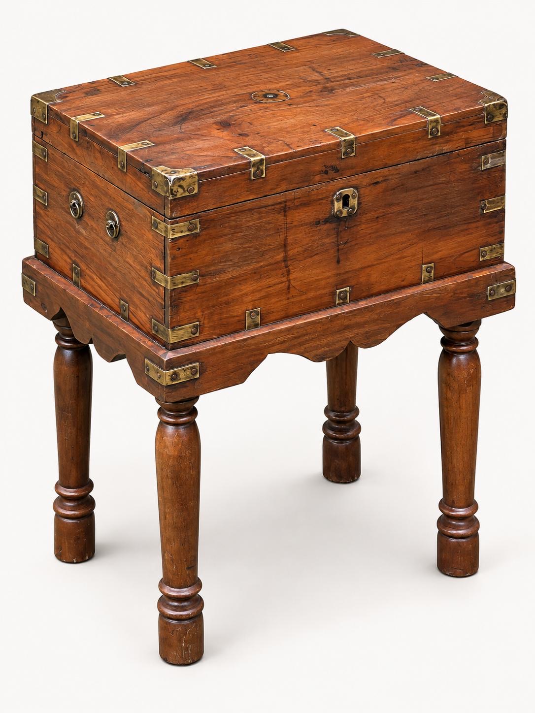 Vintage Cash Box with Stand