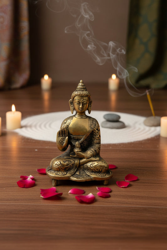 Divine Brass Buddha