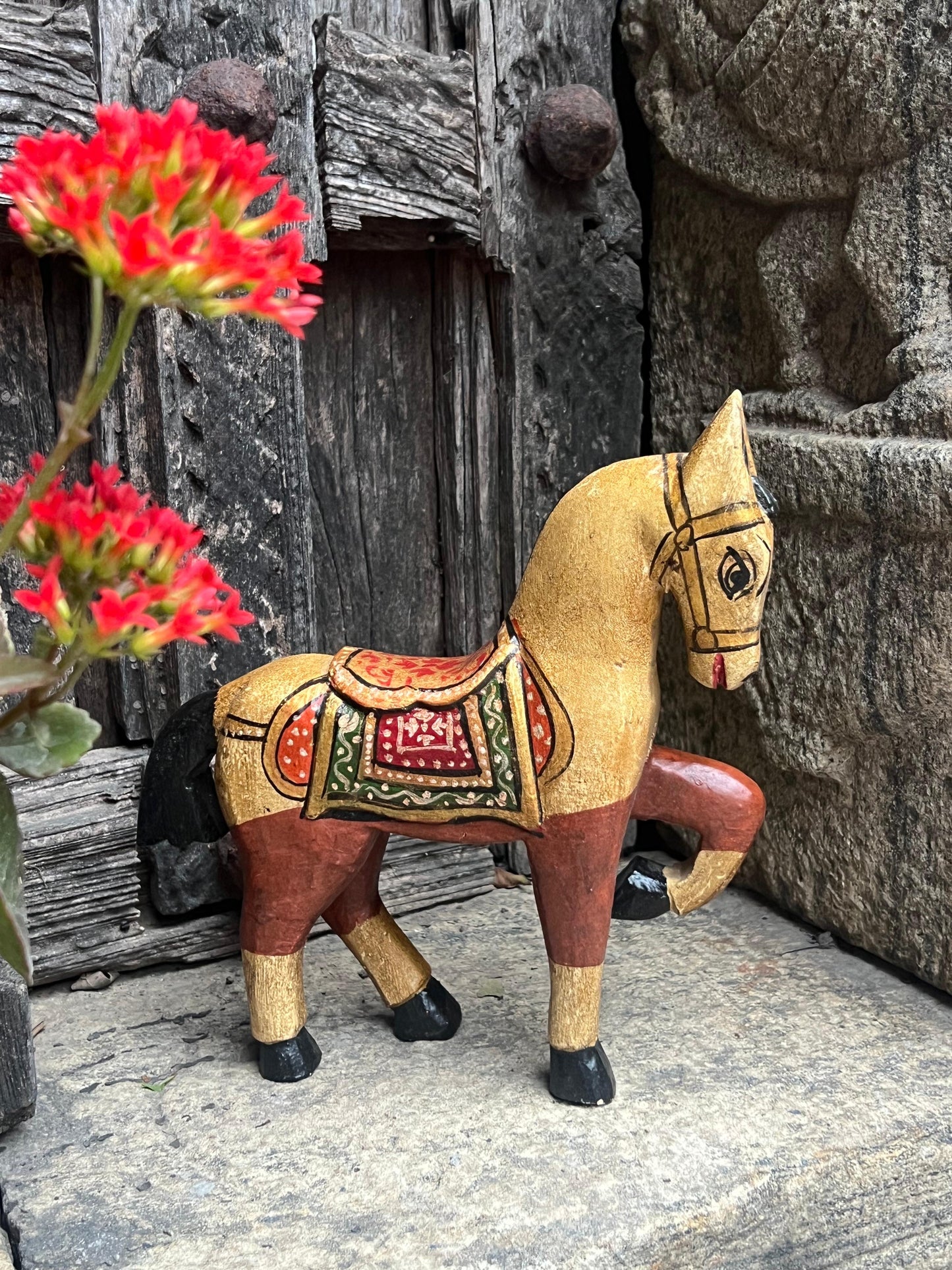Hand Painted Jumping Horse