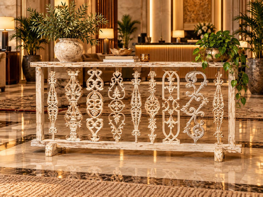 Vintage Decorative Cast Iron Partition ￼