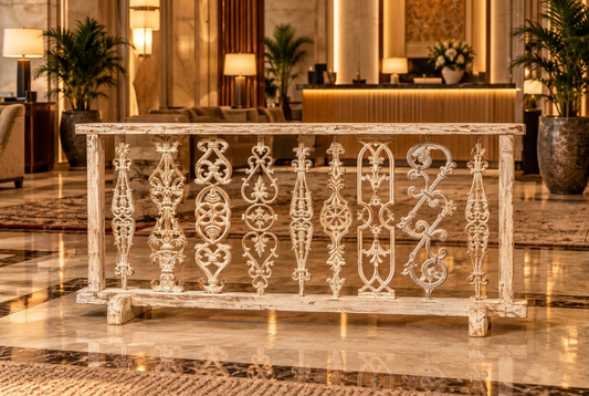 Vintage Decorative Cast Iron Partition ￼