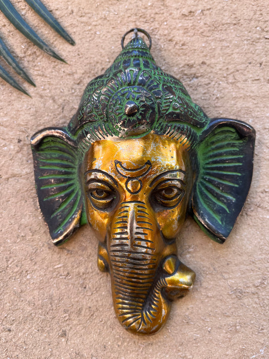 Metal Divine Ganesha Mask