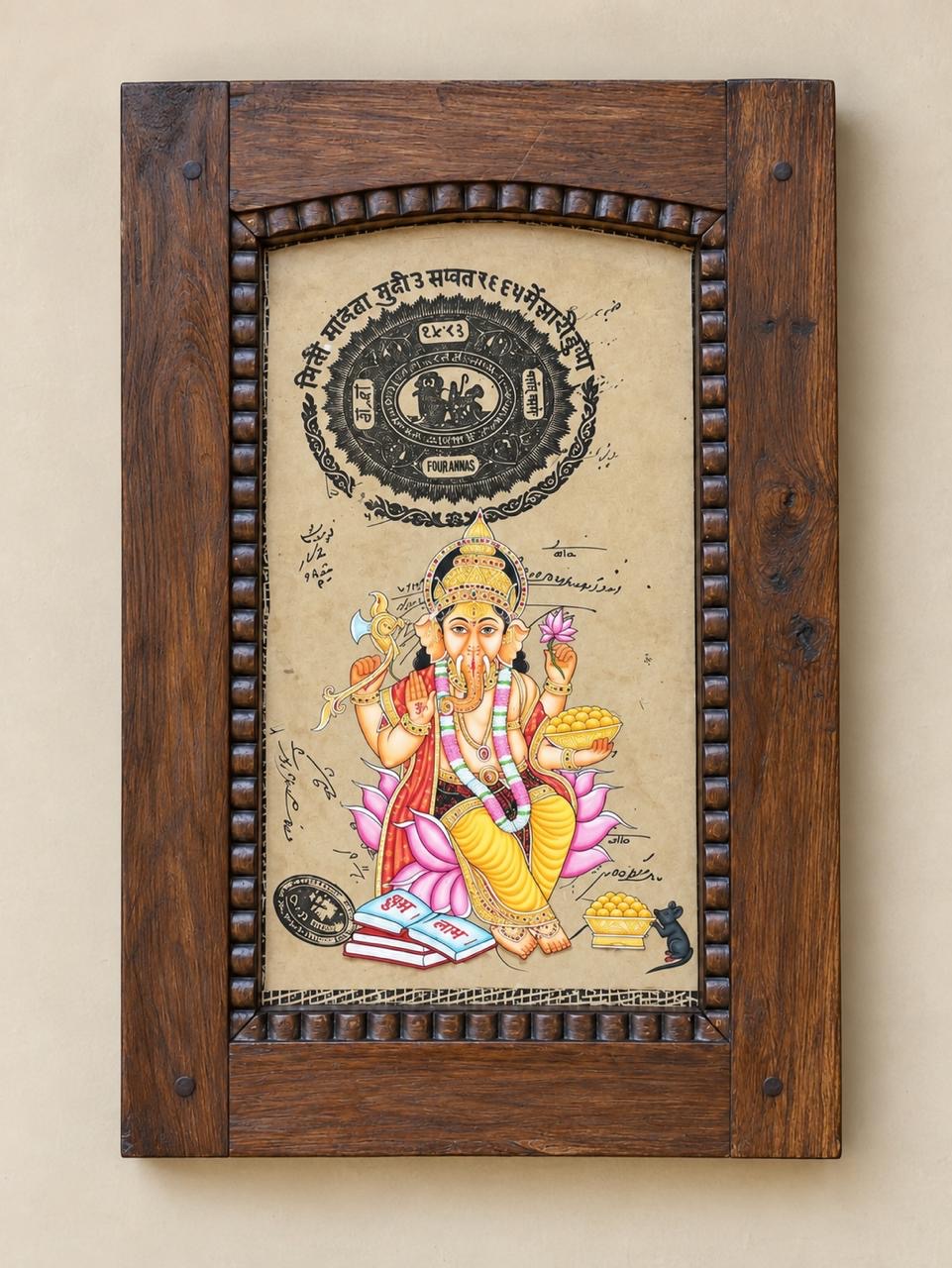Old Frame Ganesh Painting