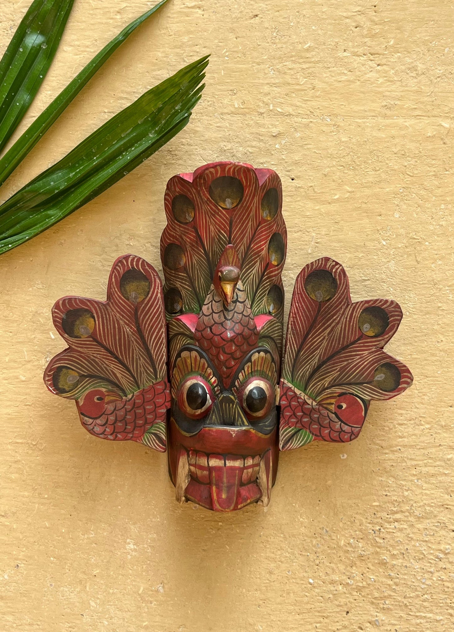 Wood Peacock Mask ￼