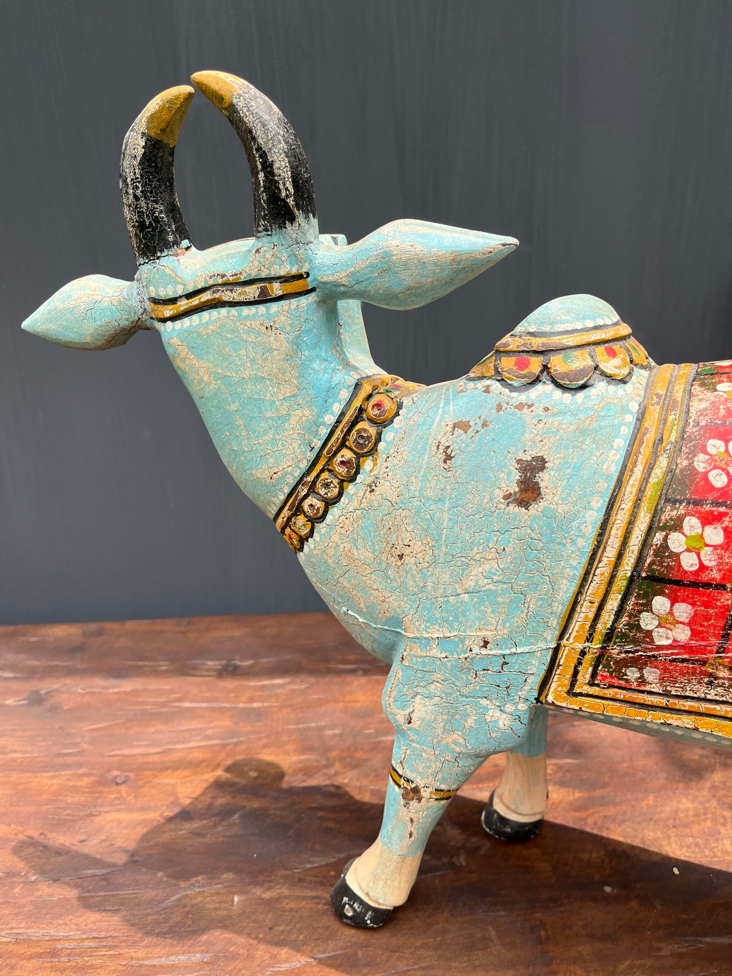 Wood Painted cow