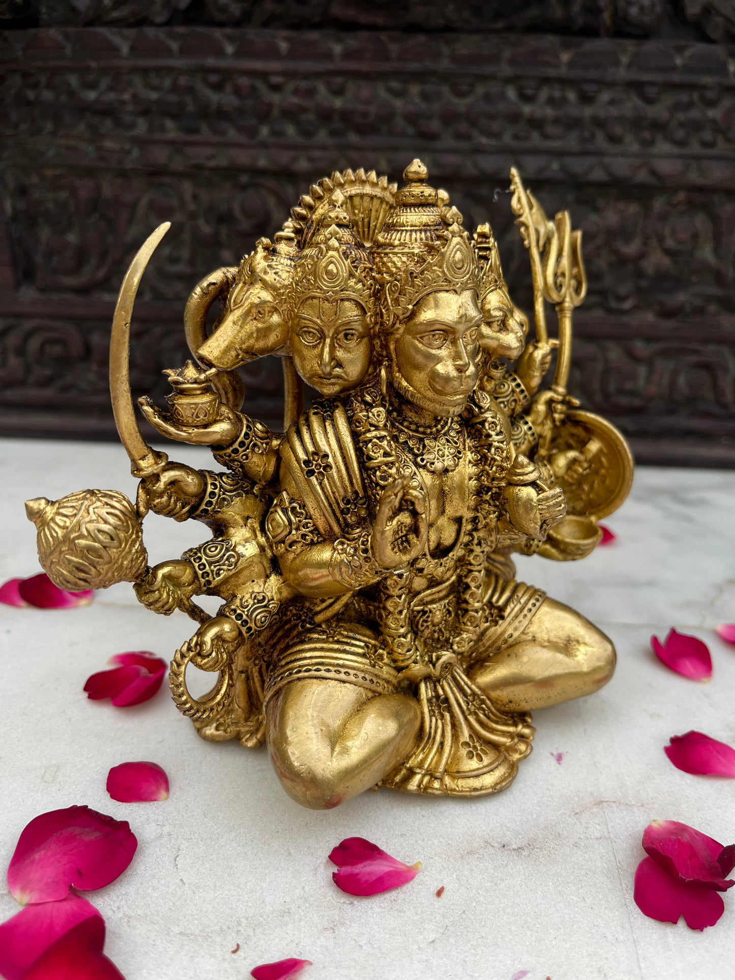 Brass Divine Panchmukhi Hanuman