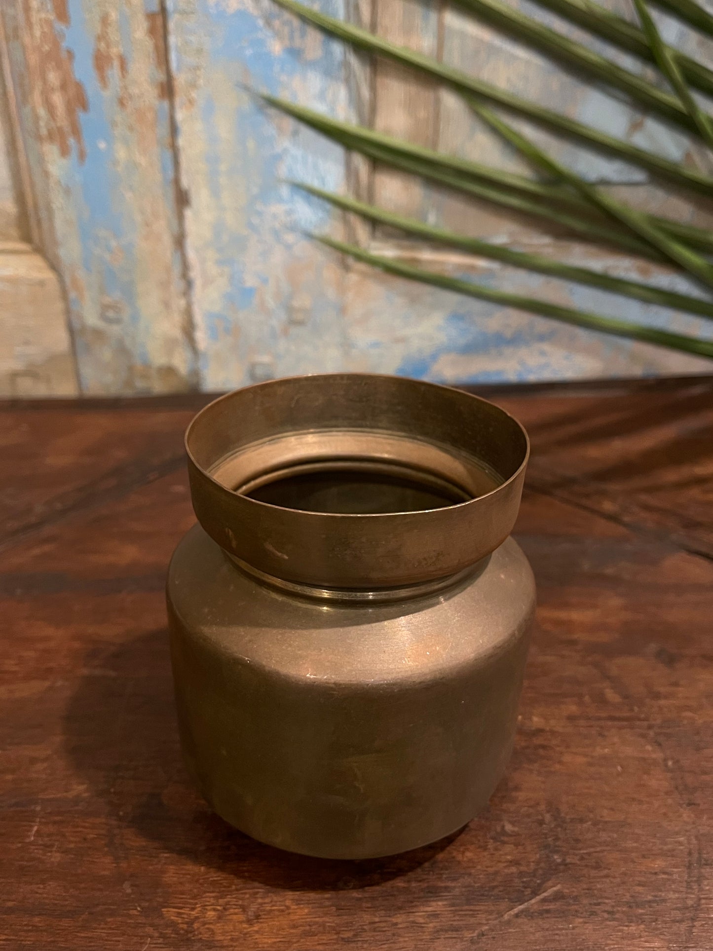 Old Brass Planter