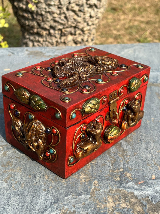 Dragon Design Carved Box