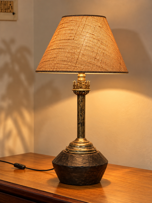 Vintage Candle Stand Lamp