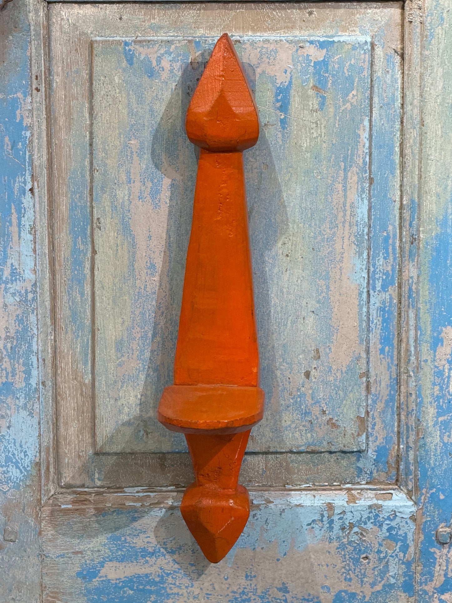 Wood Wall candle Stand