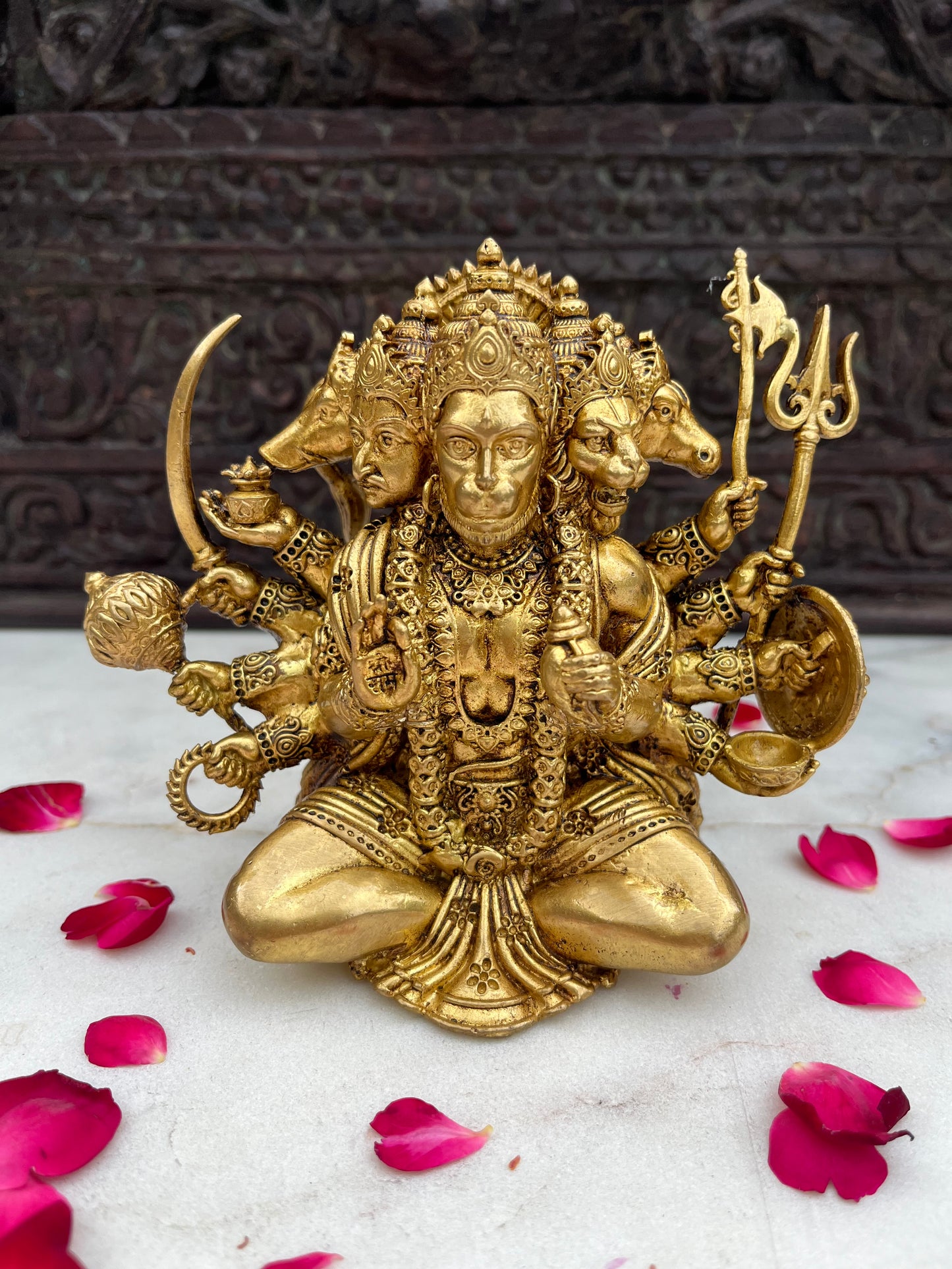 Brass Divine Panchmukhi Hanuman