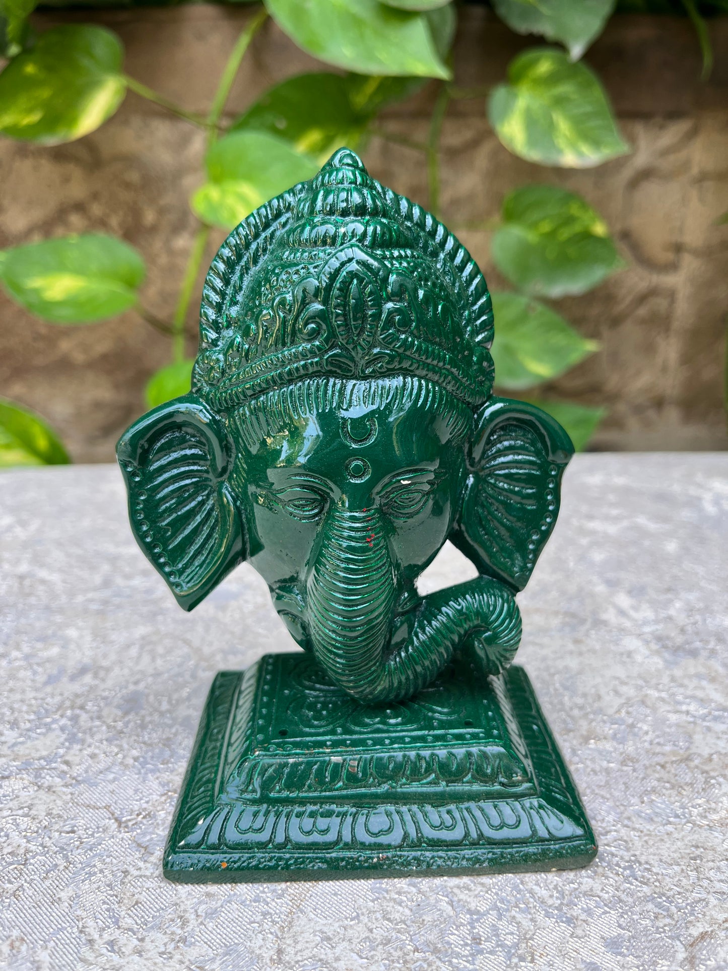 Divine Green  Coloured Ganesha