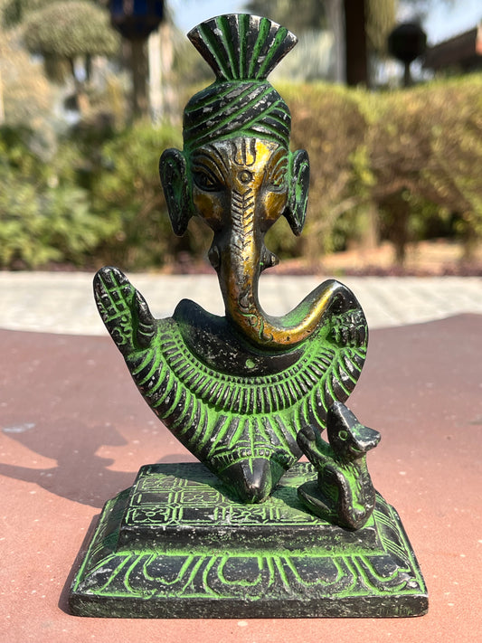 Metal Antique Finish Ganesha