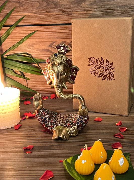 Brass Pagadi Ganesh