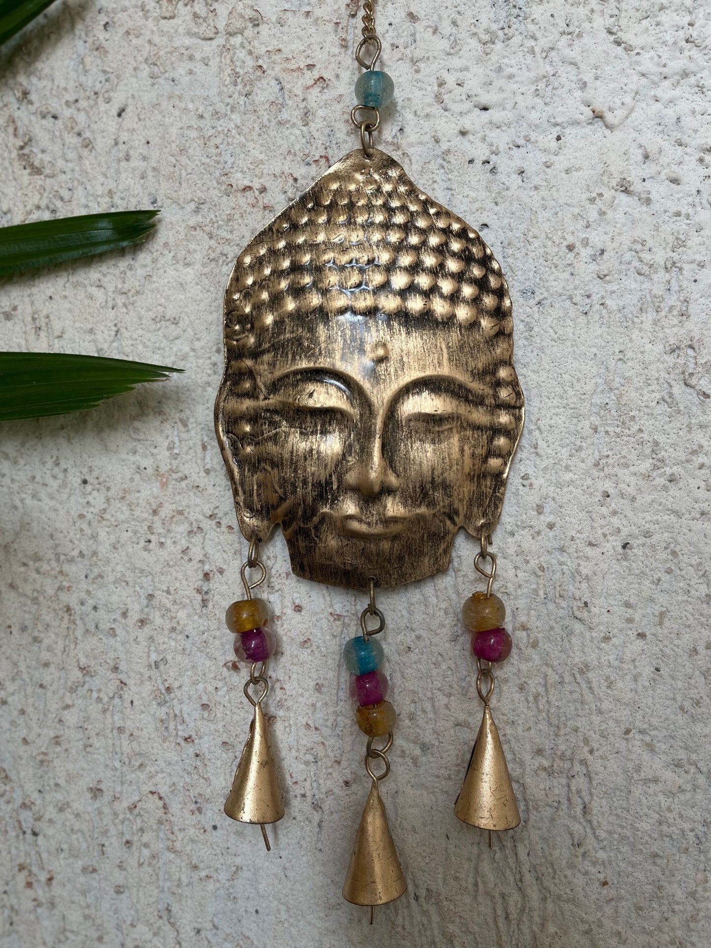 Iron Buddha Wall Wind Chimes