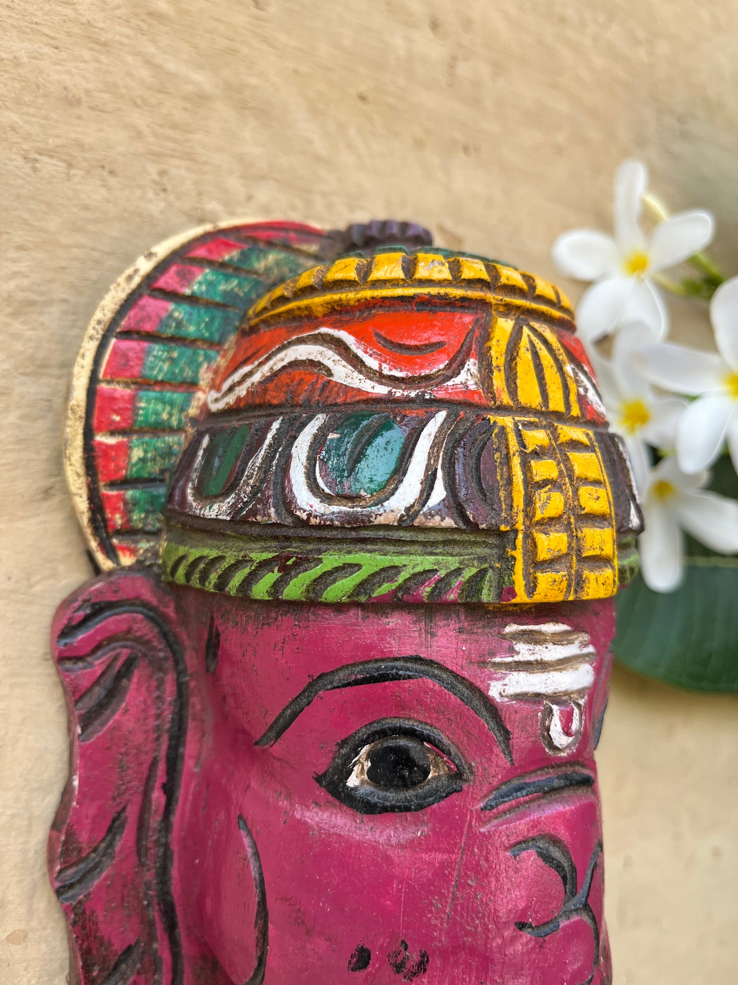 Hand Painted Ganesha Head